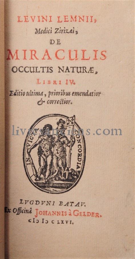 De miraculis occultis naturae by LEMNIUS, Levinus Très bon Couverture