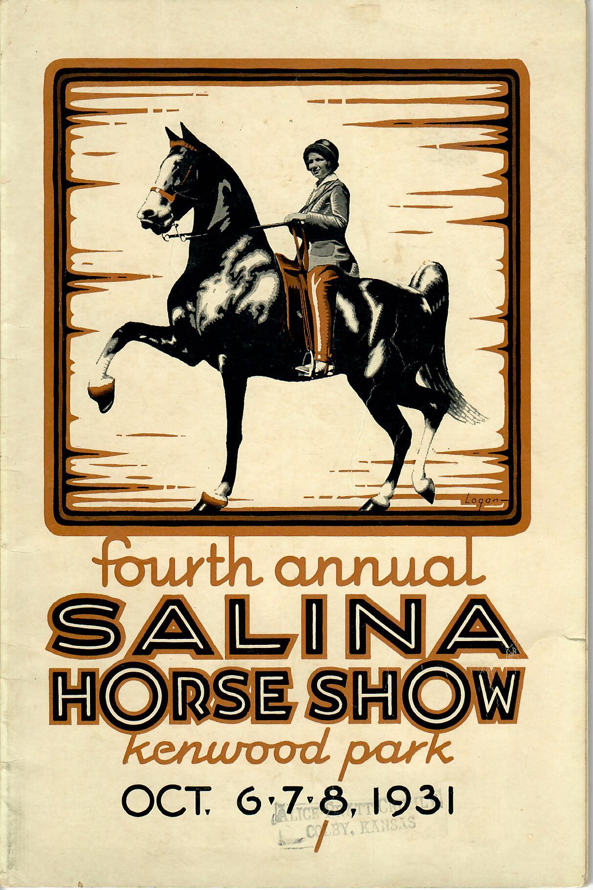 Fourth Annual Salina Horse Show Official Catalog and Program by