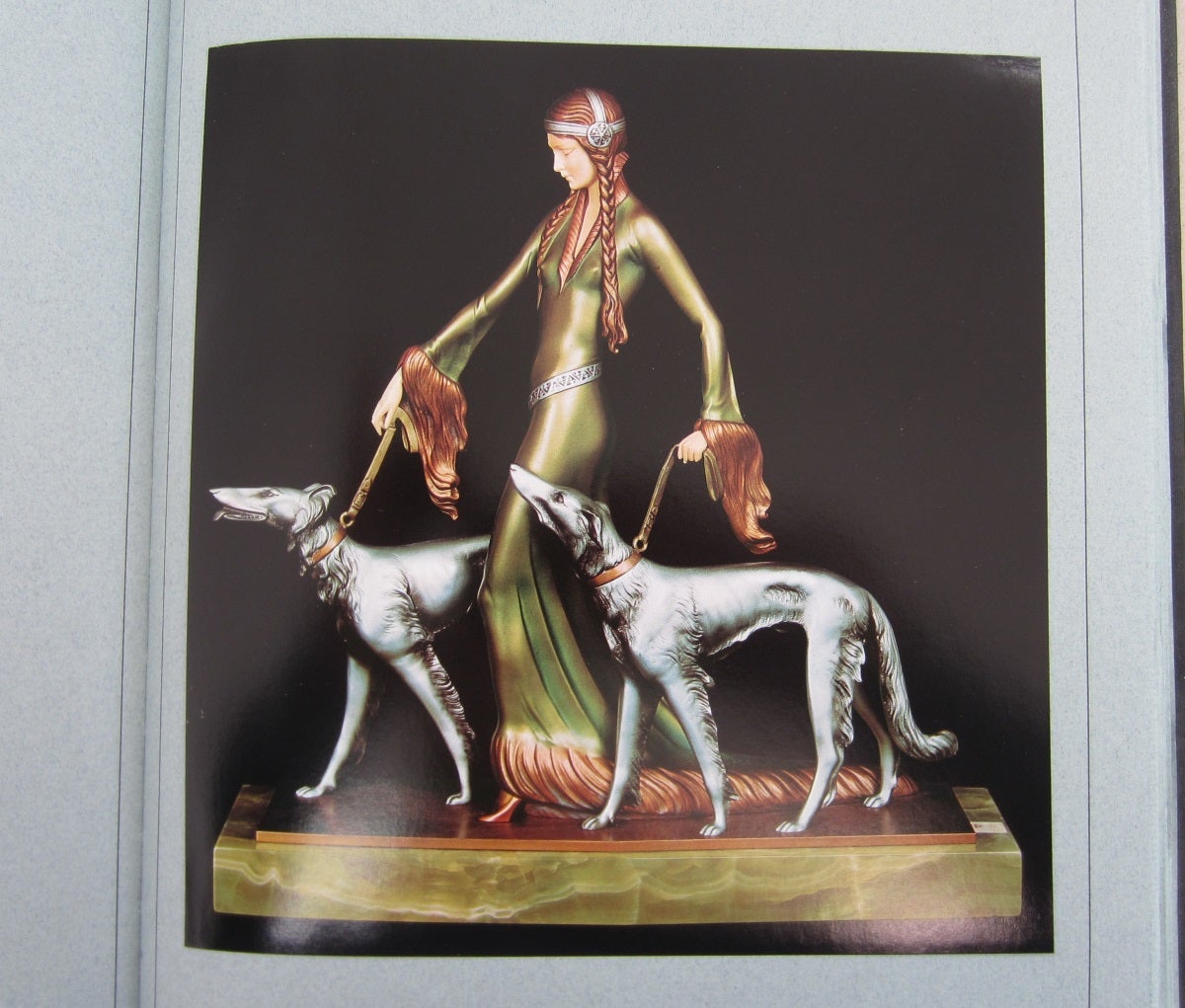 Isadora Duncan With Art Deco Sculptures by Chiparus, Preiss and others