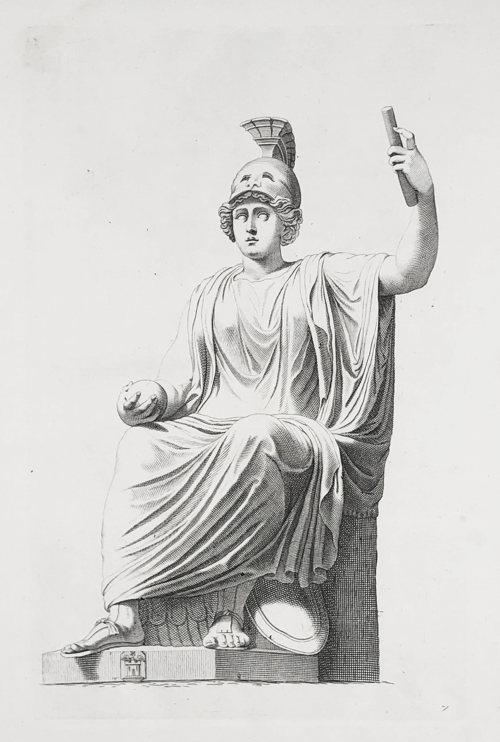 (Statue of Roma seated) - Statue / sculpture / Mythologie / mythology ...