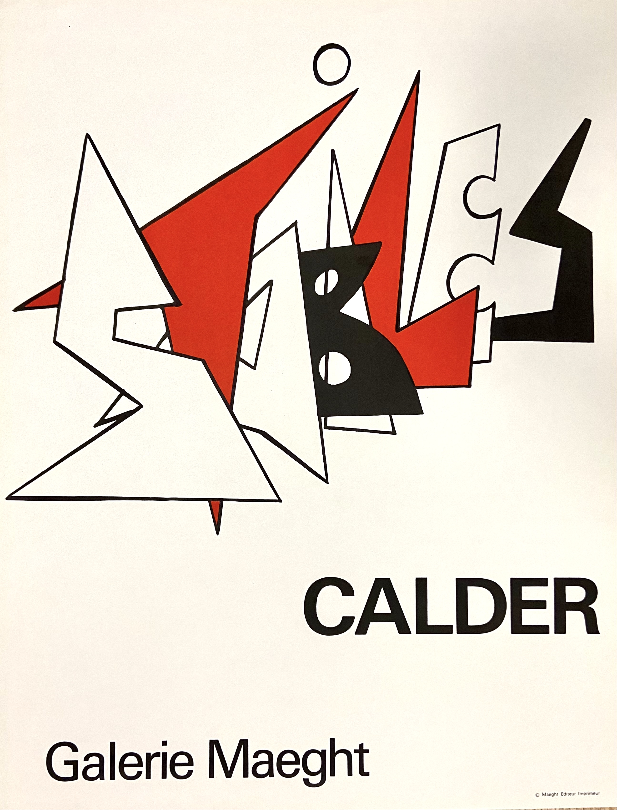 ALEXANDER CALDER - Galerie Maeght - 49 x65 cm POSTER Alexander Calder [Near Fine]