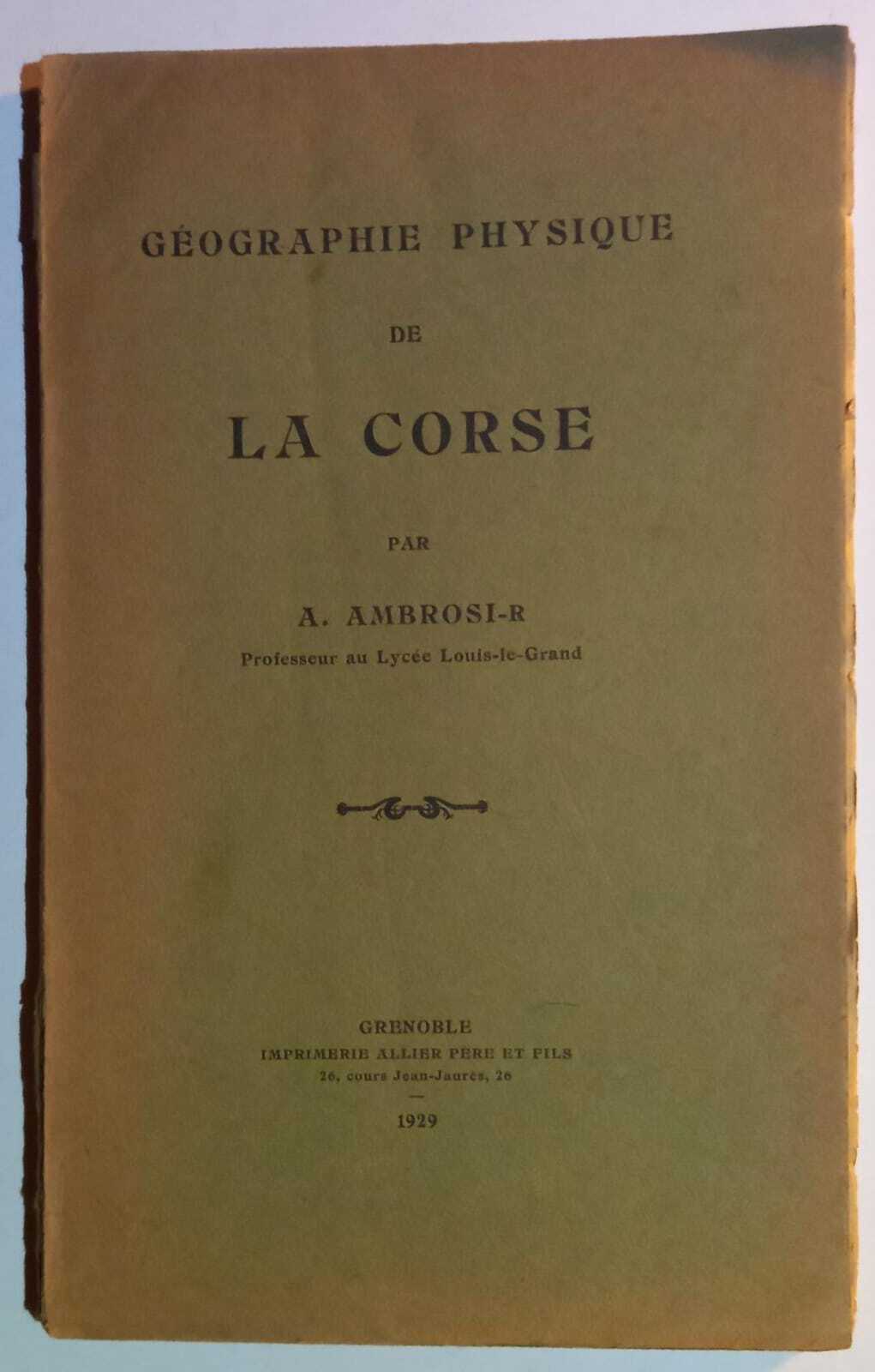 Abebooks La Corse