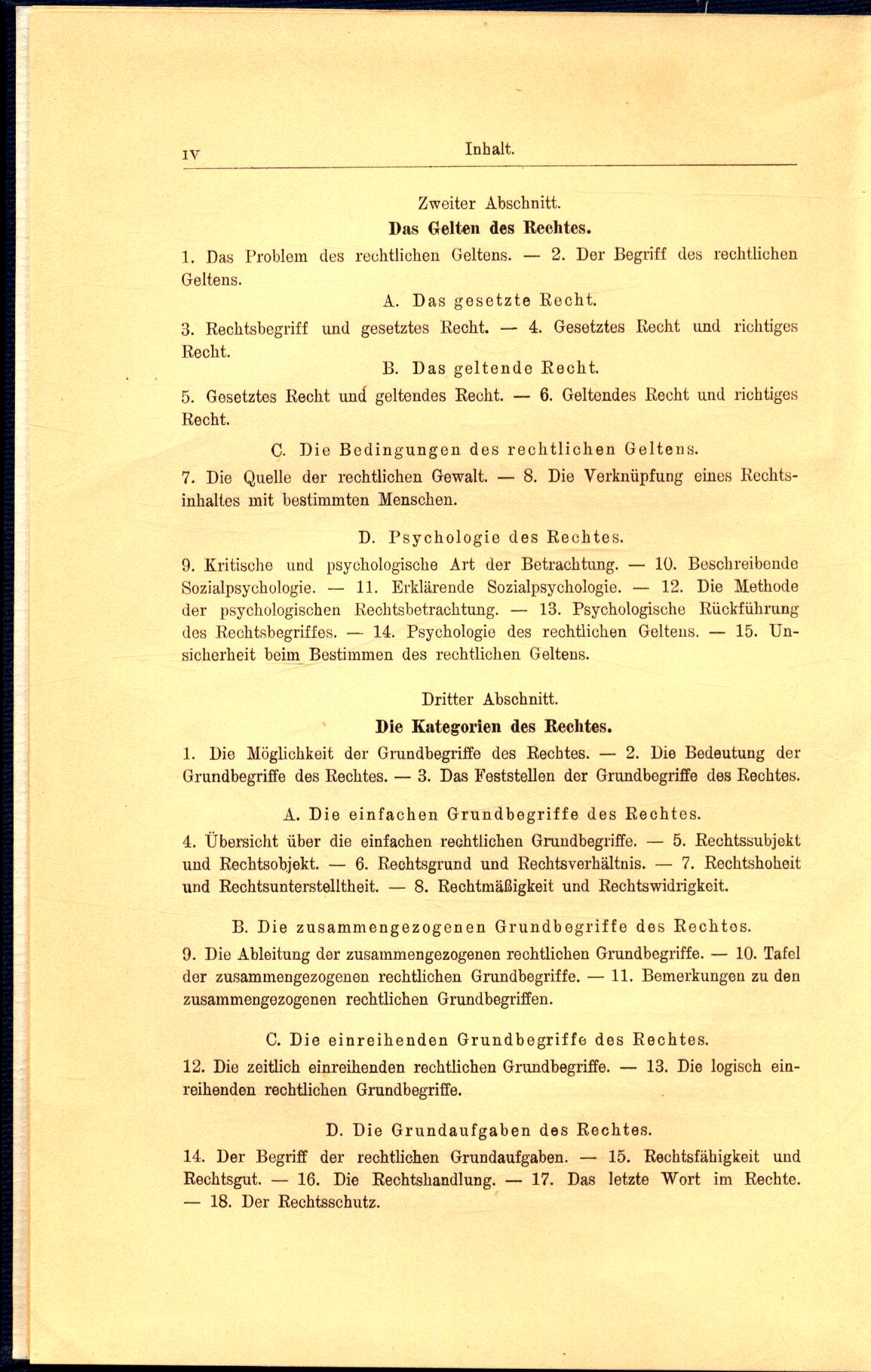 Theorie der Rechtswissenschaft by Stammler, Rudolf:: Gut 23,5 x 15,5 cm ...