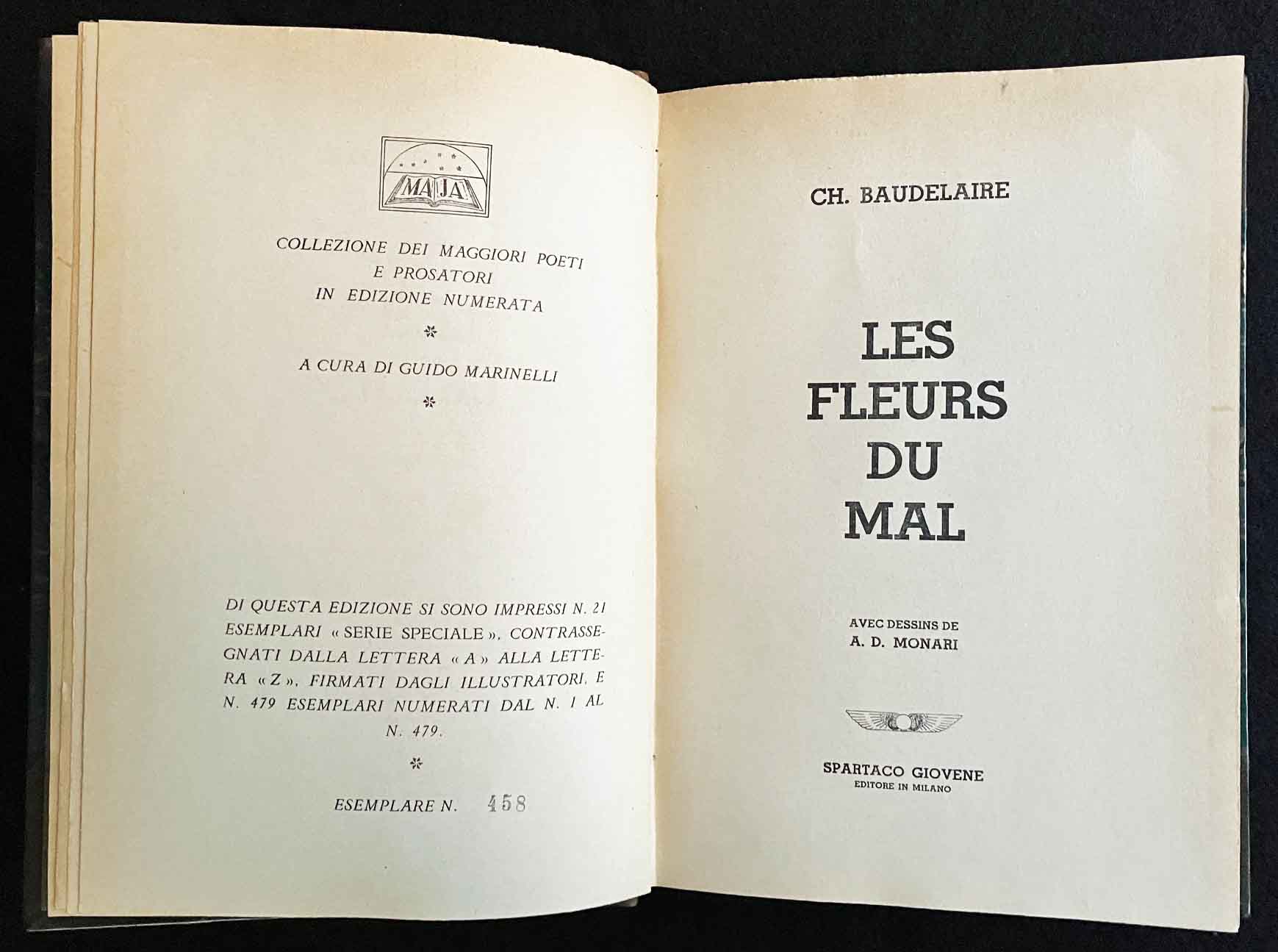 Les Fleurs du Mal by Baudelaire, Charles; Monari, A. D. (illustrator ...