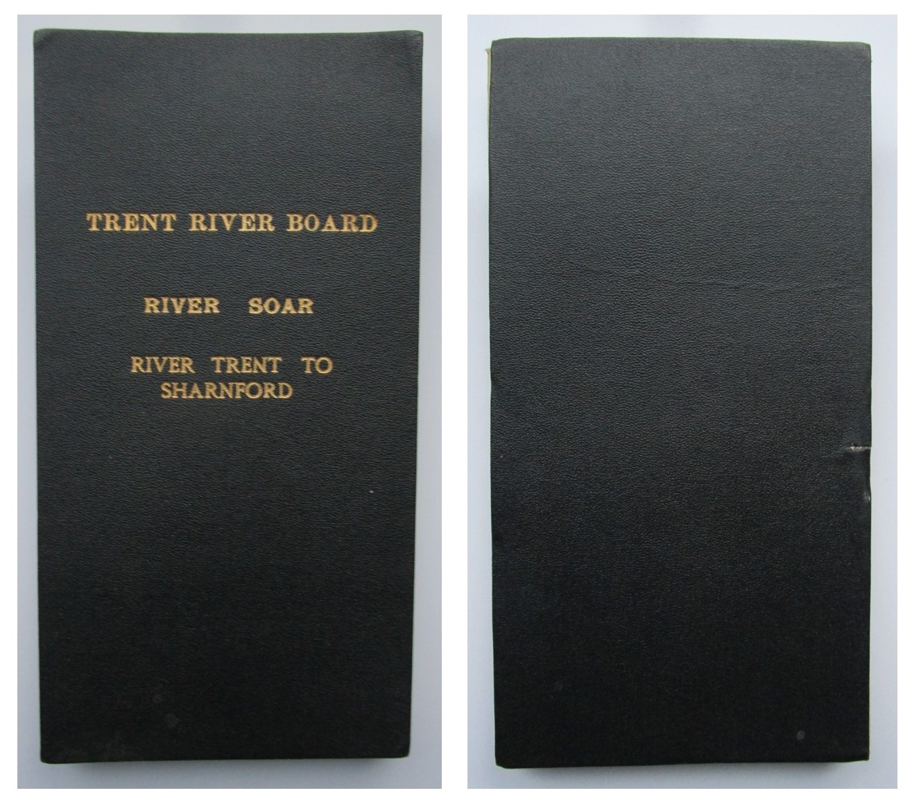 Large 15 foot Folding Linen Backed MAP of THE RIVER SOAR from The River