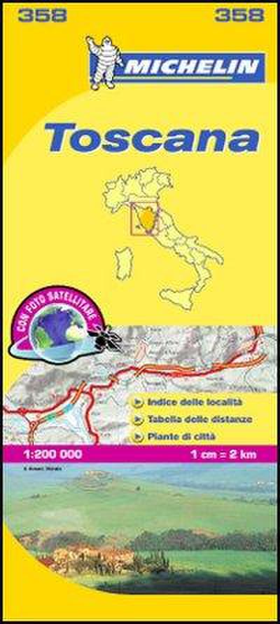 Toscana - Michelin Local Map 358 : Map - Michelin