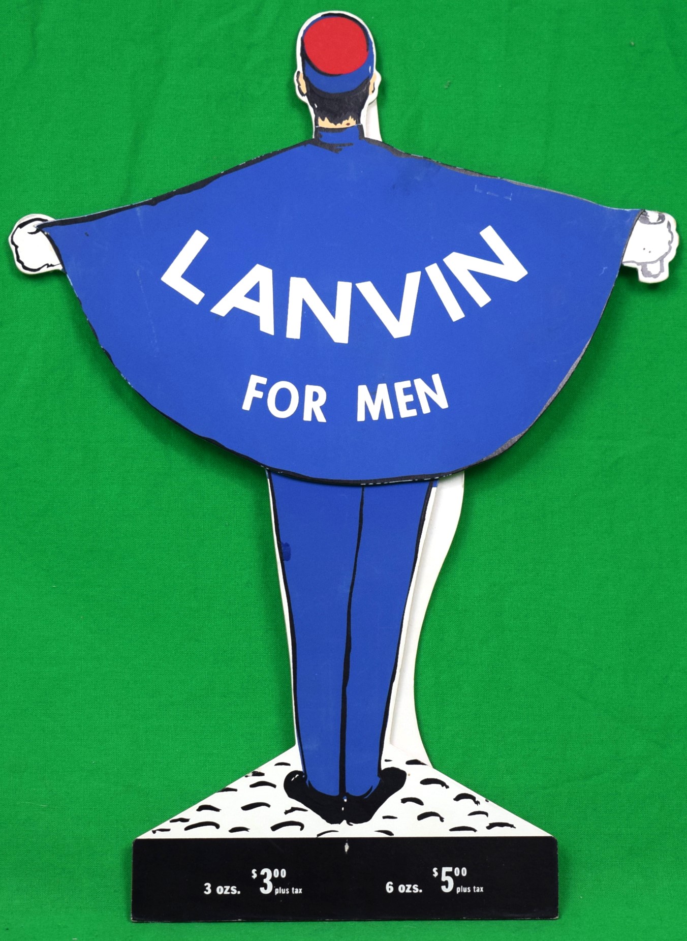 Lanvin For Men Cologne 3-D Advert Sign Alexander Warren Montel [Very Good]