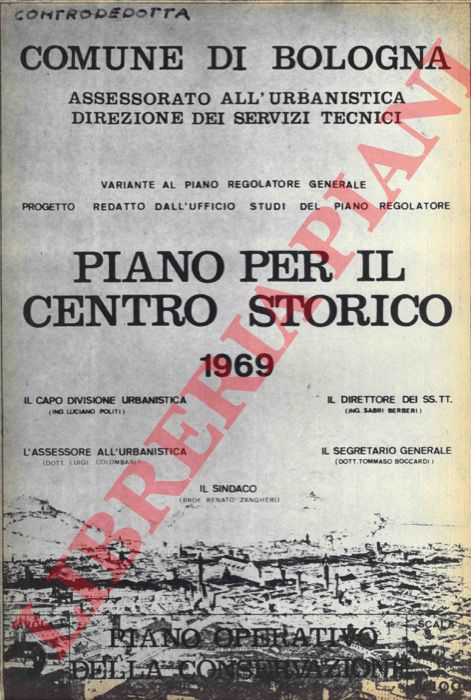 Abebooks Piano per il Centro storico. 1969. Piano operativo dellla conservazione