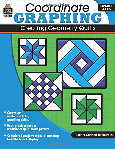 Coordinate Graphing: Creating Geometry Quilts, Grades 4 & Up - Mathers, Marci