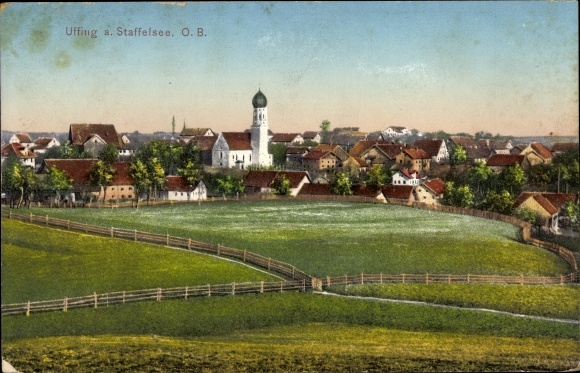 Uffing Ansichtskarte / Postkarte Uffing am Staffelsee Oberbayern, Panorama ...