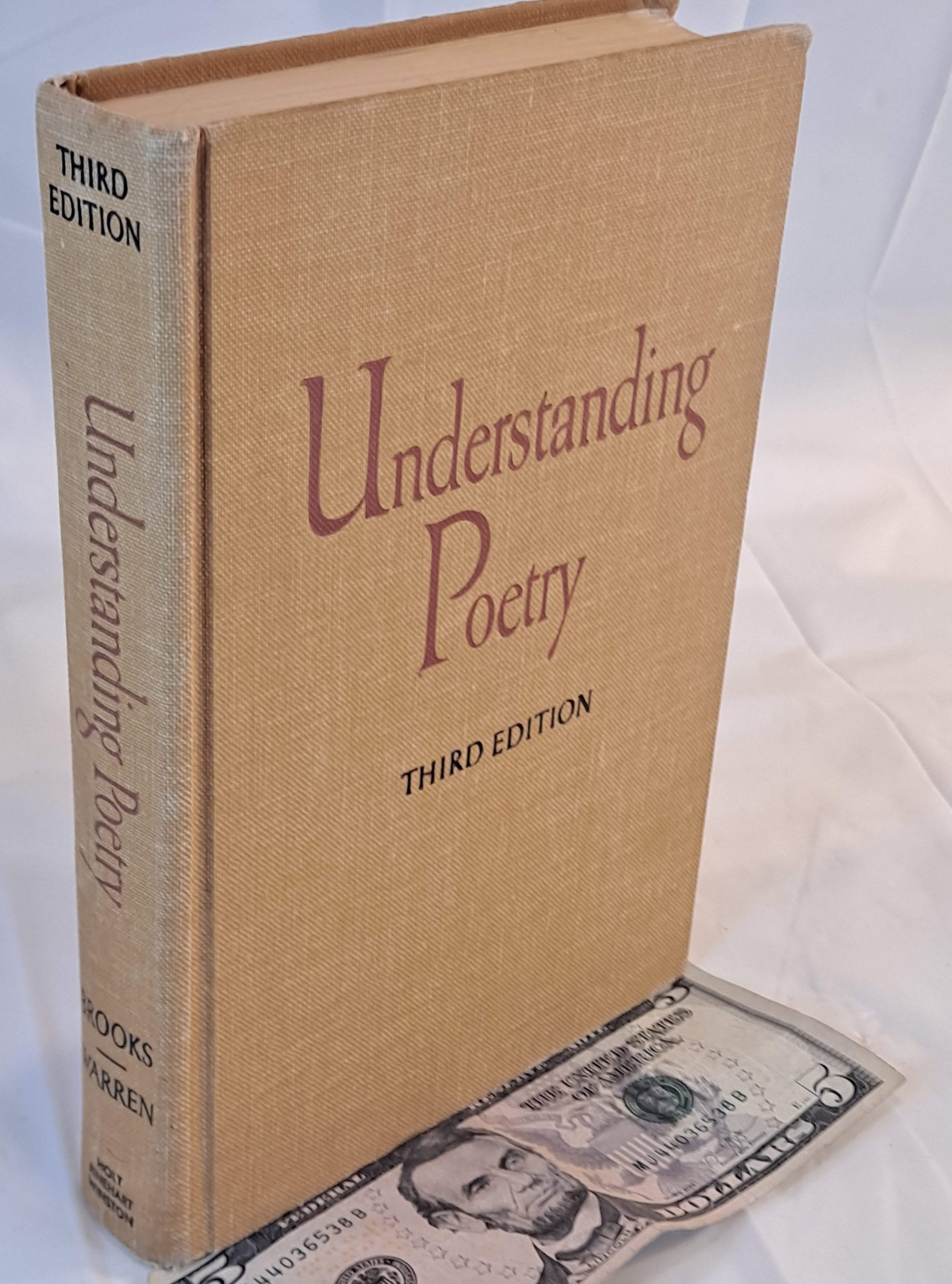 zwanger insluiten Onophoudelijk Understanding Poetry - Third Edition by Cleanth Brooks; Robert Penn Warren:  Good+ Hardcover (1961) 3rd Edition, Prior Owner Name No Value | Bargain  Finders of Colorado