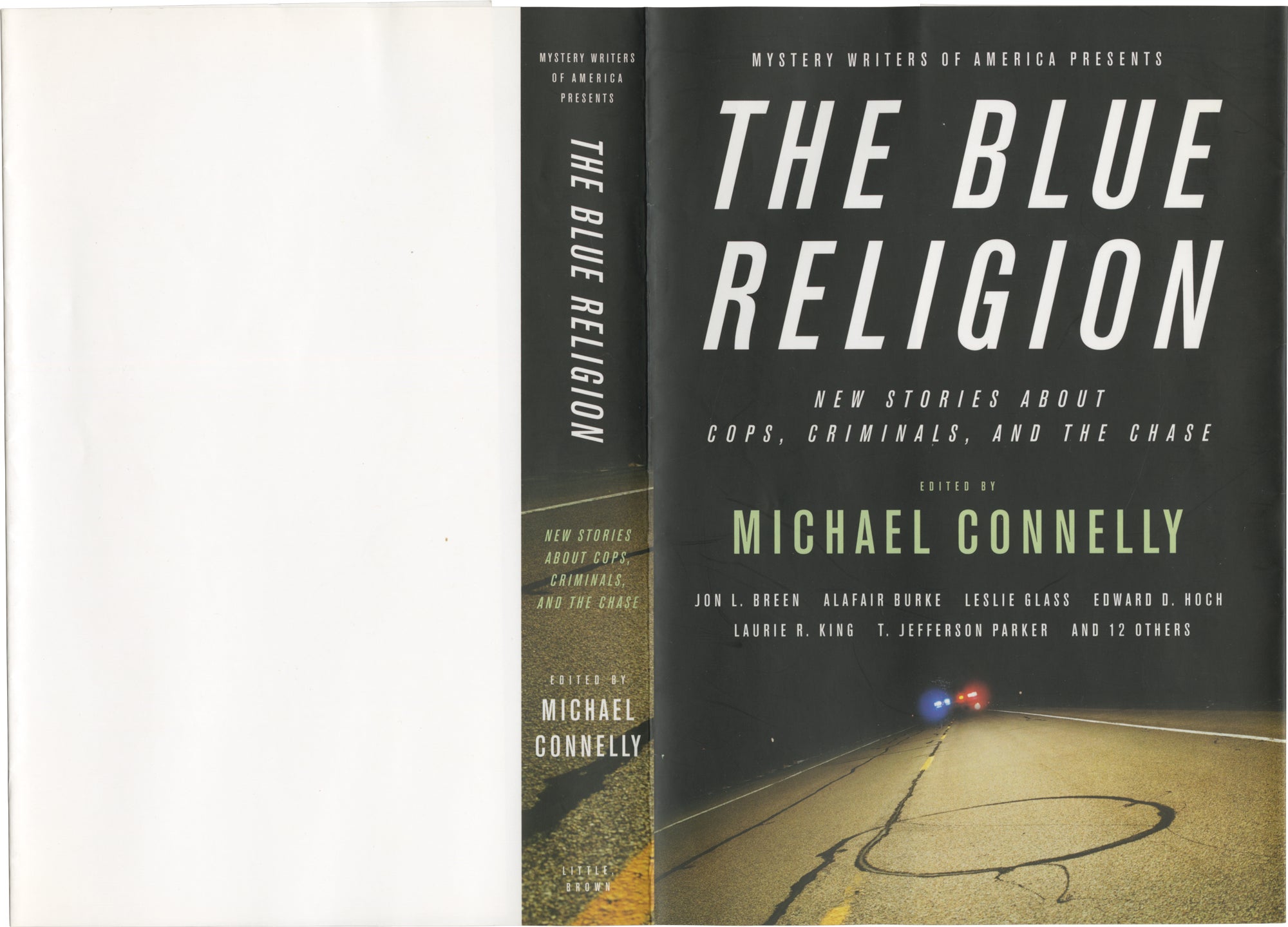 The Blue Religion: New Stories about Cops, Criminals, and the Chase (Original printer's proof for the dust jacket of the first edition) Michael Conne