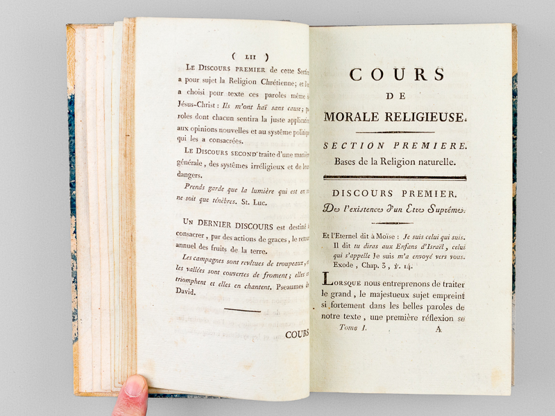 Cours de Morale Religieuse (3 Tomes - Complet) von NECKER, M.: rigide