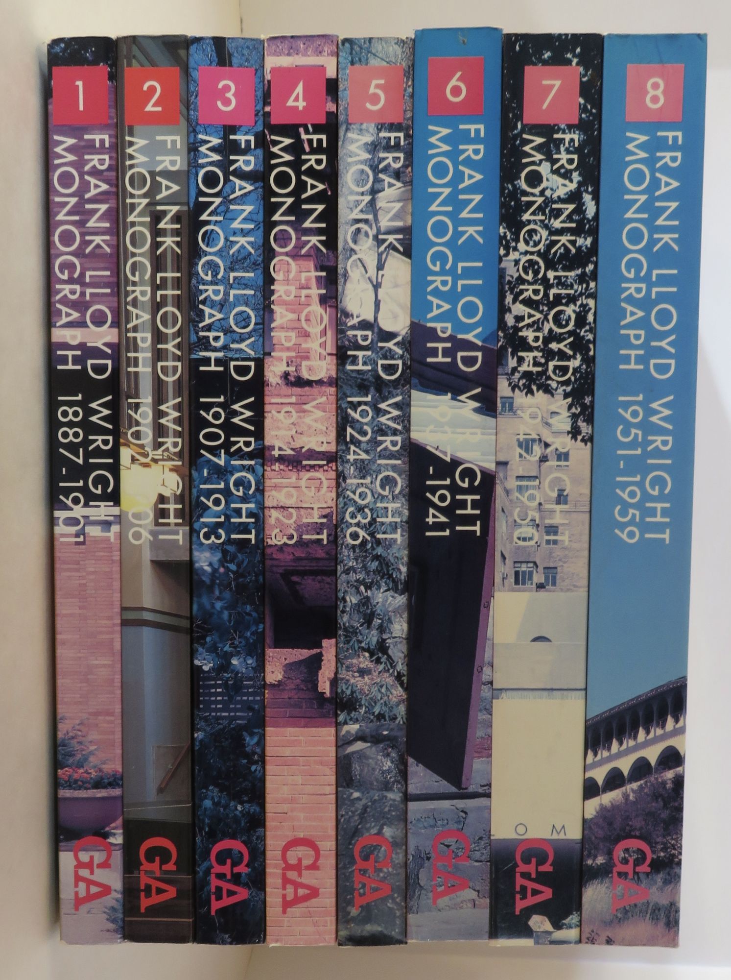 豪華 Frank Lloyd Wright: Monographs 1887-1959 [ 8 Volume Set ] by アート・デザイン・音楽