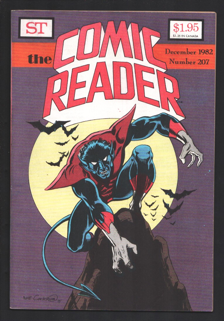 Comic Reader #207 1982-Nightcrawler cover-New comic info-Marvel-DC-collectors  info-FN: (1982) Comic