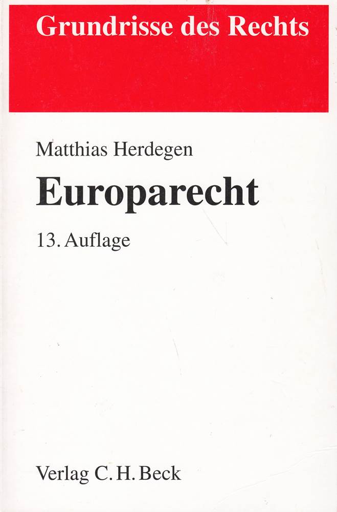 Europarecht - Matthias, Herdegen,
