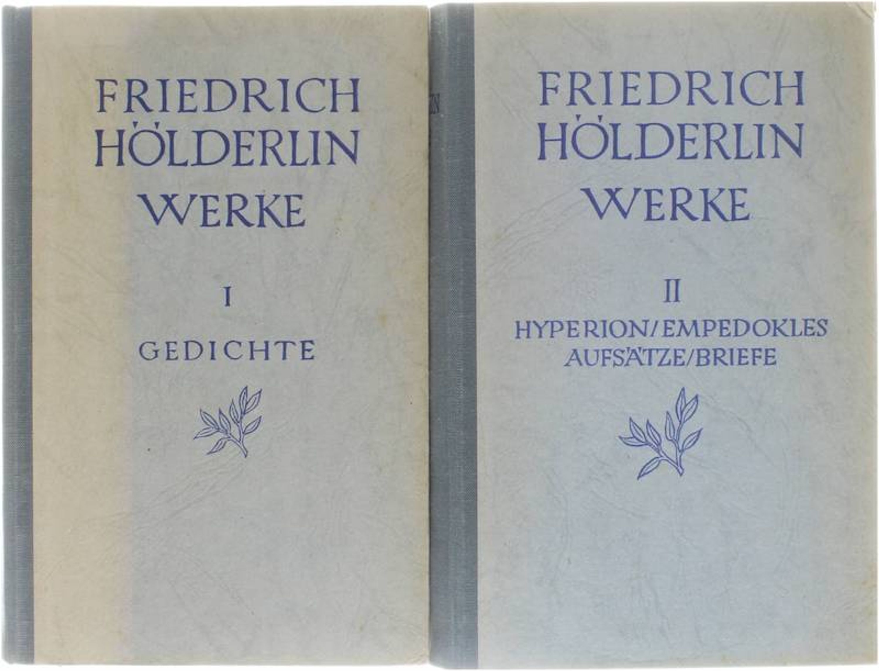 Friedrich Hölderlin Werke - Tome 1 : Gedichte, Tome 2 :Hyperion/Empedokles/Aufs'a'tze/Briefe - Rudolf Bach
