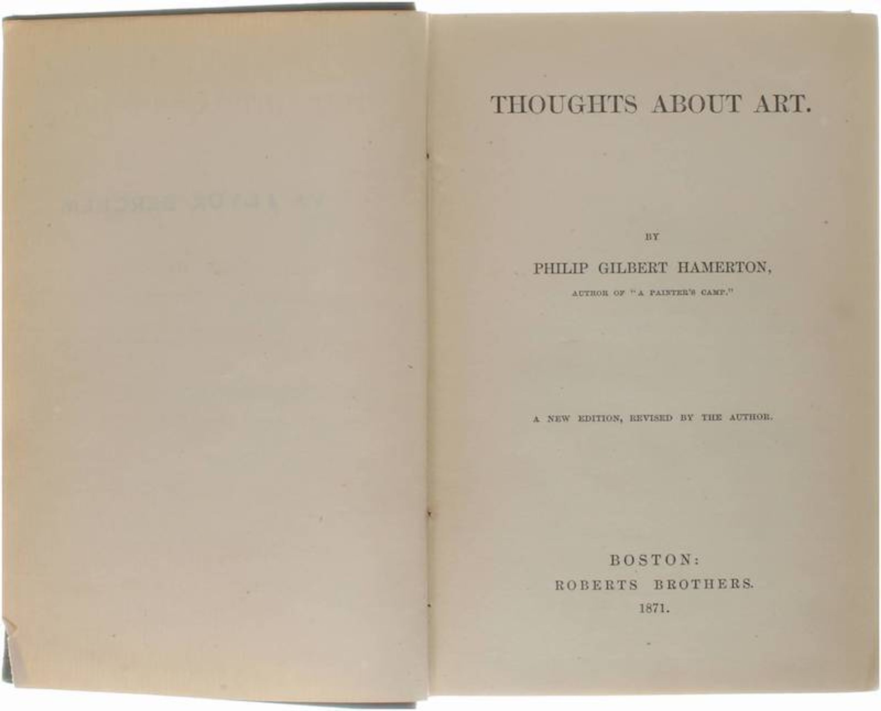 Thoughts about art - Philip Gilbert Hamerton