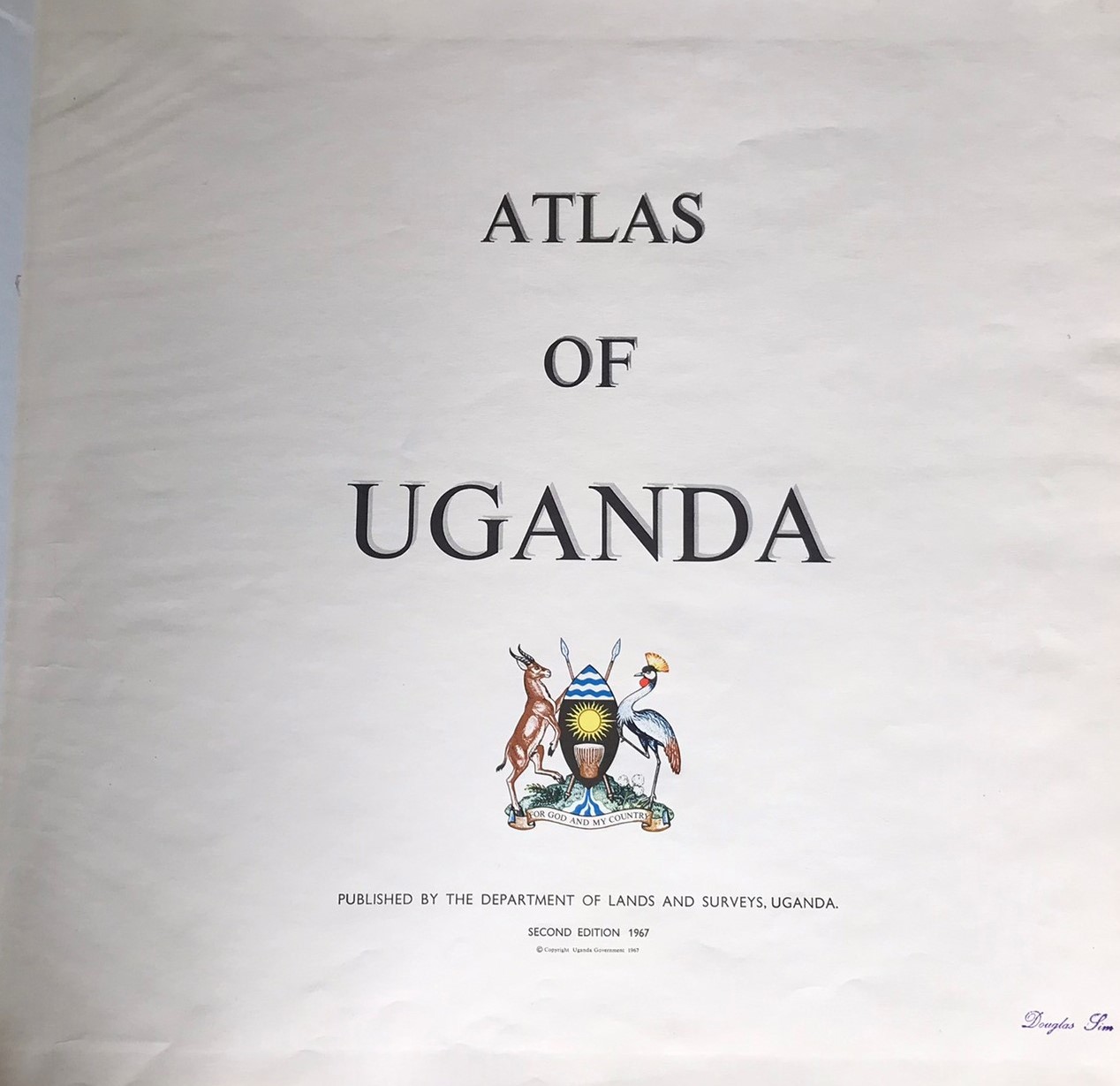 ATLAS OF UGANDA By Anonymous Government Of Uganda Very Good atlas-of-uganda-by-anonymous-government-of-uganda-very-good