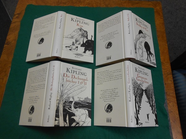 Dschungelbucher I u. II Kim Stalky Co. 4 Bucher Komplett Verfasser Rudyard Kipling 1865 1936 Neu herausgegeben und ubersetzt von Gisbert Haefs 9. Januar 1950 in Wachtendonk von Kipling Rudyard und