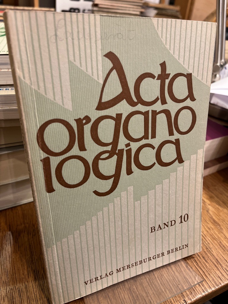 Acta organologica Band 10 Jahresgabe 1976. (= Veröffentlichung der Gesellschaft der Orgelfreunde 53). - Reichling, Alfred (Hrsg.)