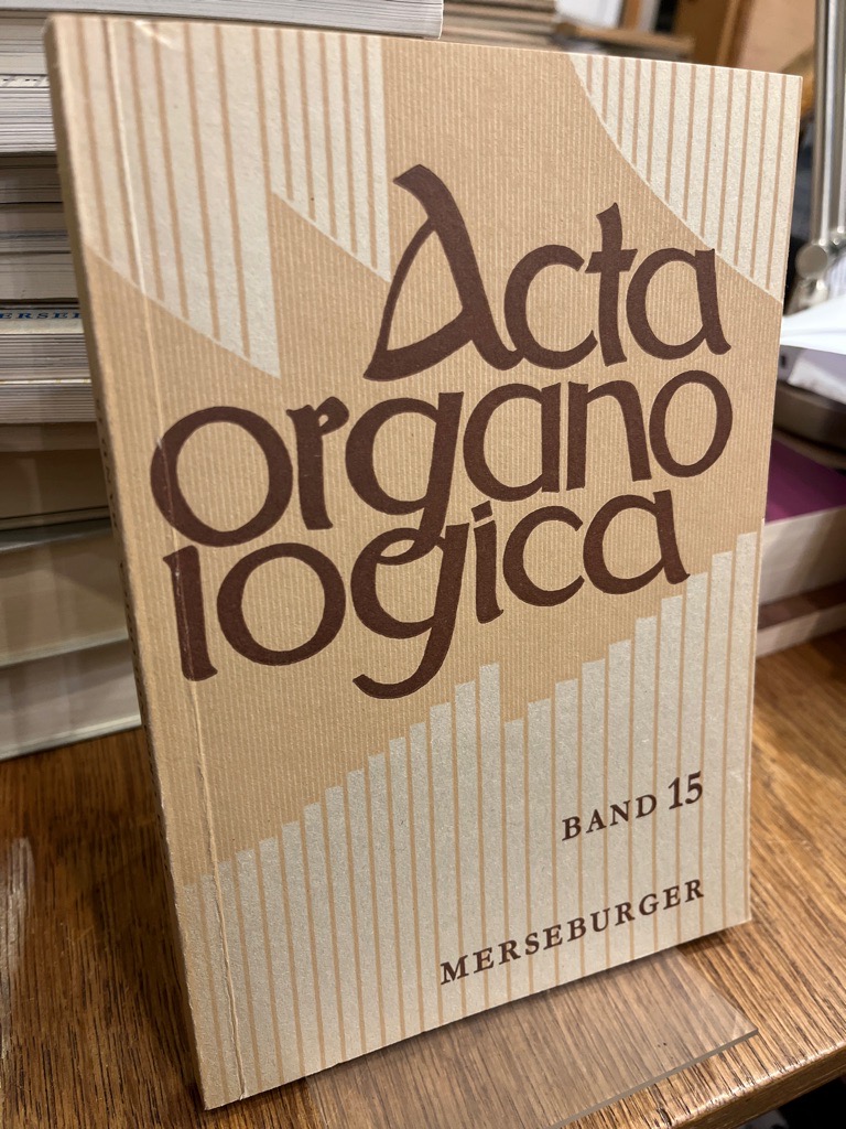 Acta organologica Band 15, Jahresgabe 1981. (= Veröffentlichung der Gesellschaft der Orgelfreunde 92). - Reichling, Alfred (Hrsg.)