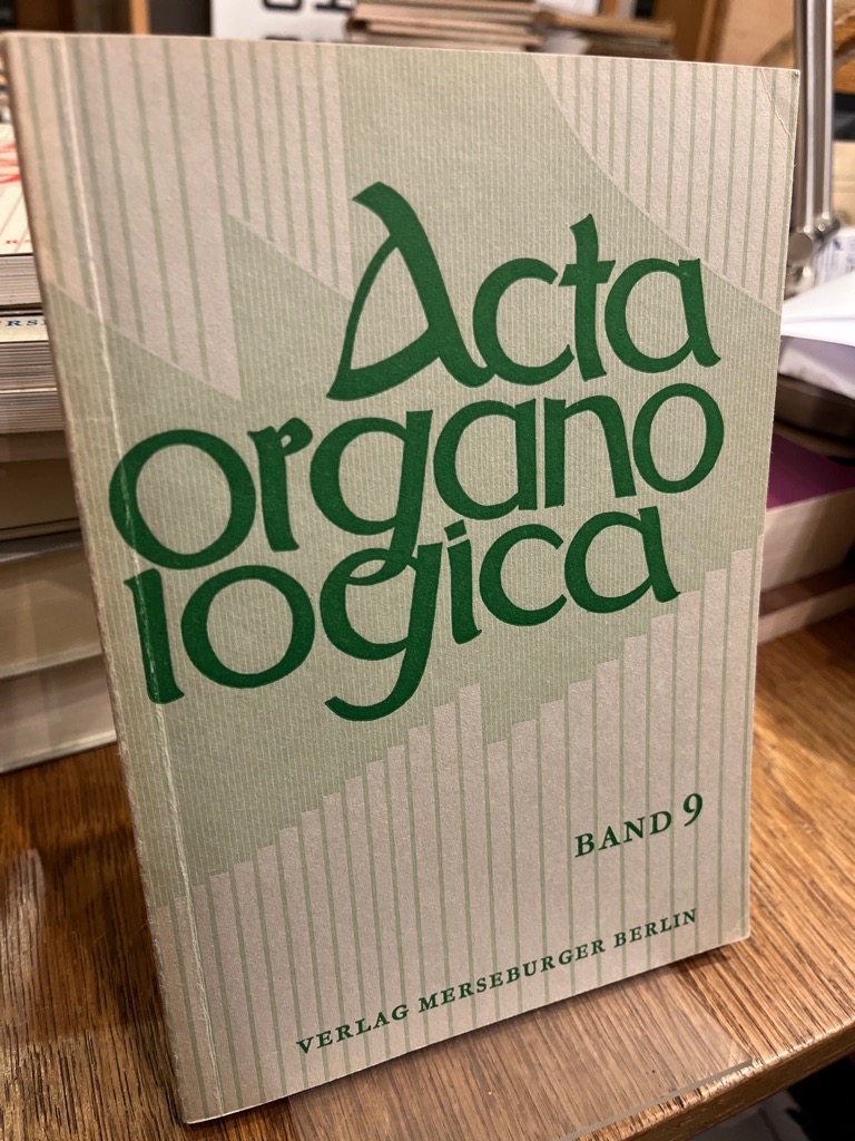 Acta organologica Band 9 Jahresgabe 1975. (= Veröffentlichung der Gesellschaft der Orgelfreunde 50). - Reichling, Alfred (Hrsg.)