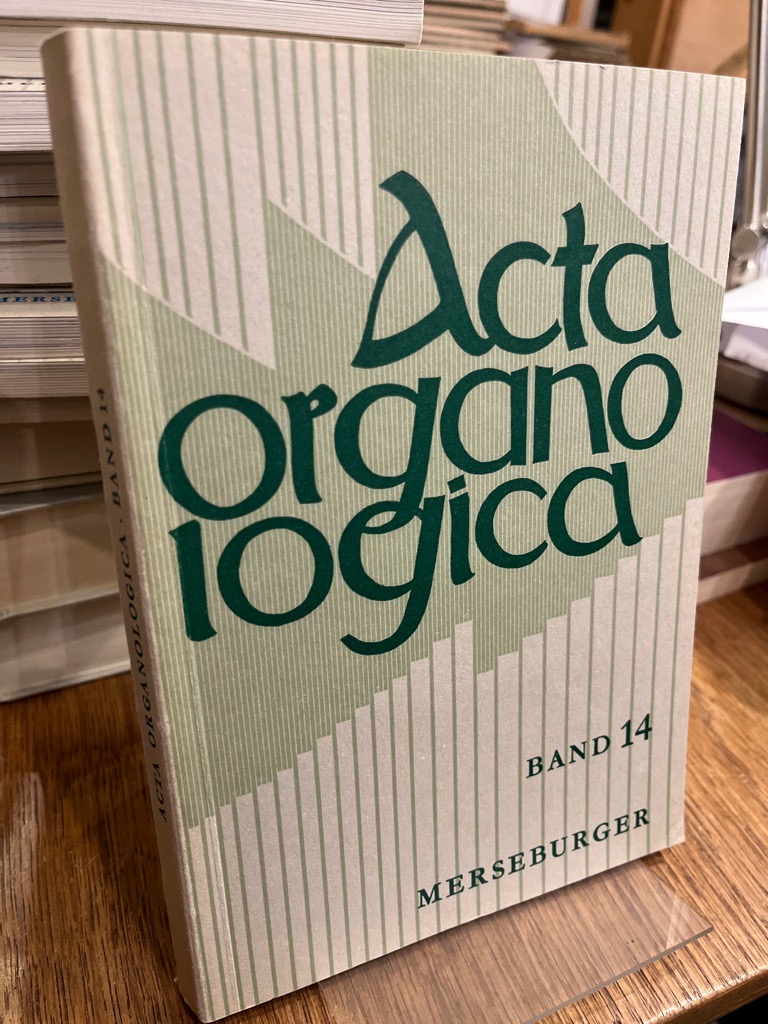 Acta organologica Band 14, Jahresgabe 1980. (= Veröffentlichung der Gesellschaft der Orgelfreunde 85). - Reichling, Alfred (Hrsg.)