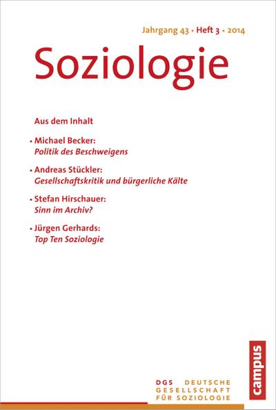 Soziologie Jg. 43 (2014) 3