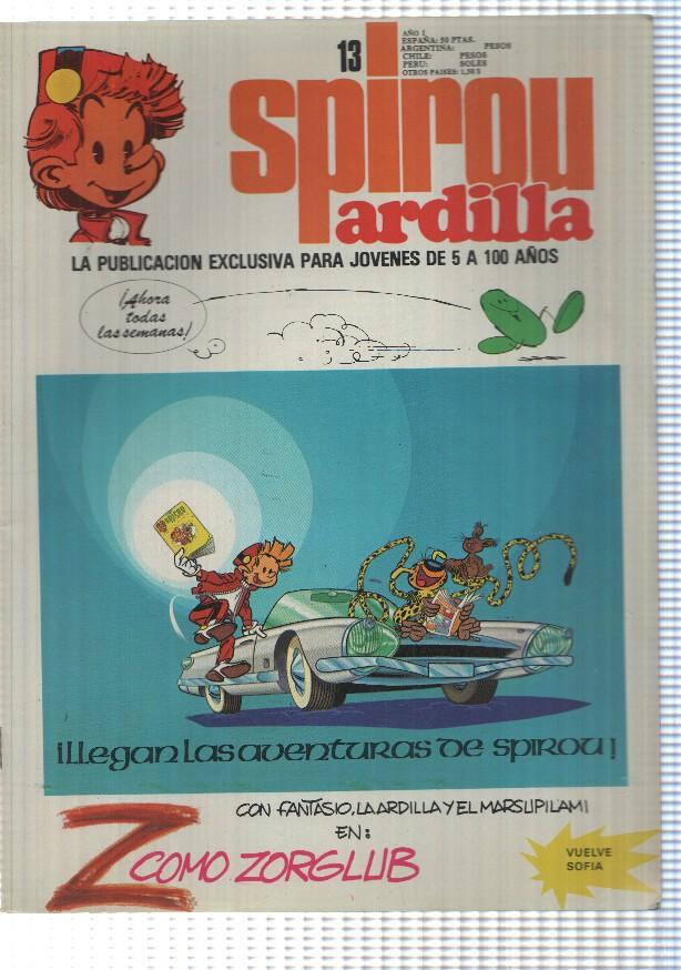 fasciculo: Spirou ardilla num 13 año I - Bill y Bolita, Gaston. - Varios