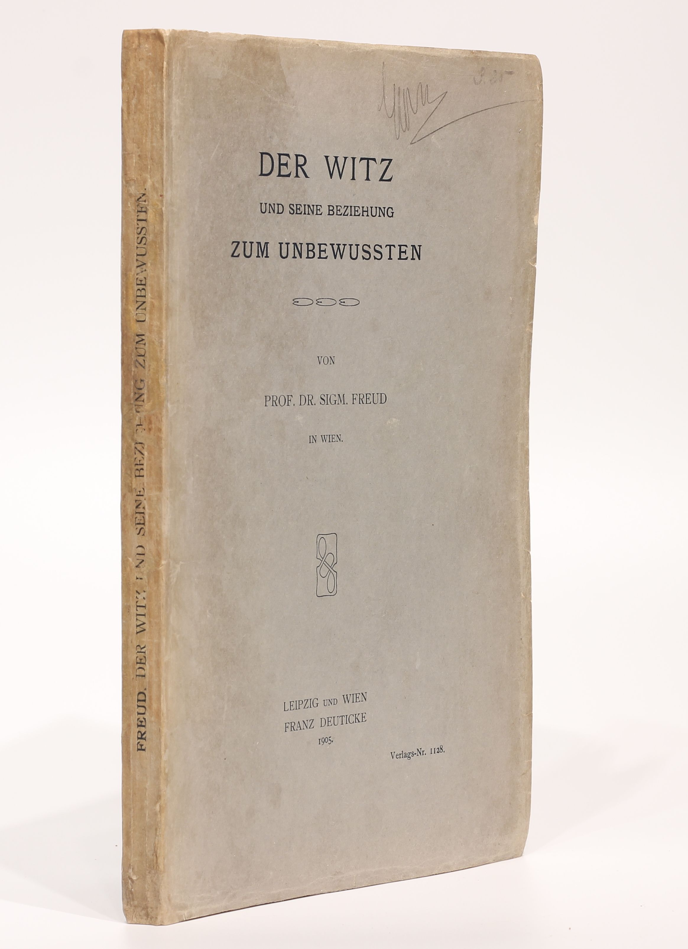 Der Witz und seine Beziehung zum Unbewussten. by FREUD, Sigmund: Very ...