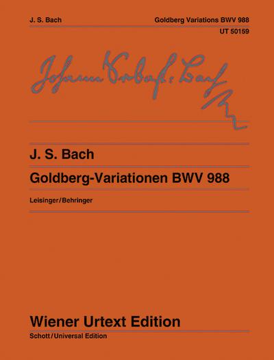 Goldberg-Variationen (Klavierübung IV) : Aria mit verschiedenen Veränderungen. Nach der neuen Bach-Ausgabe. BWV 988. Klavier. - Christoph Wolff