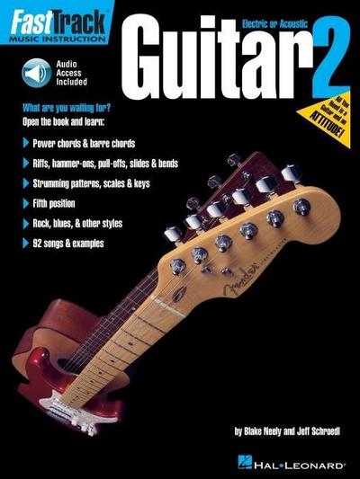 Fasttrack Guitar Method - Book 2 (Book/Online Audio) - Jeff Schroedl