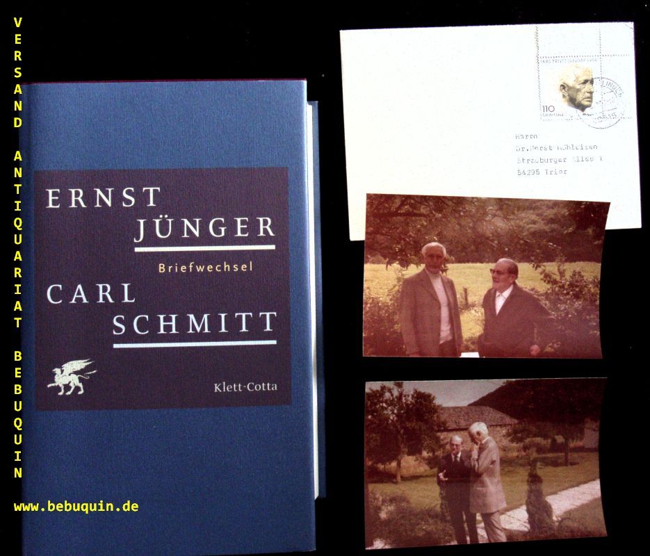 Briefwechsel. Briefe 1930-1983. - JÜNGER, Ernst / SCHMITT, Carl