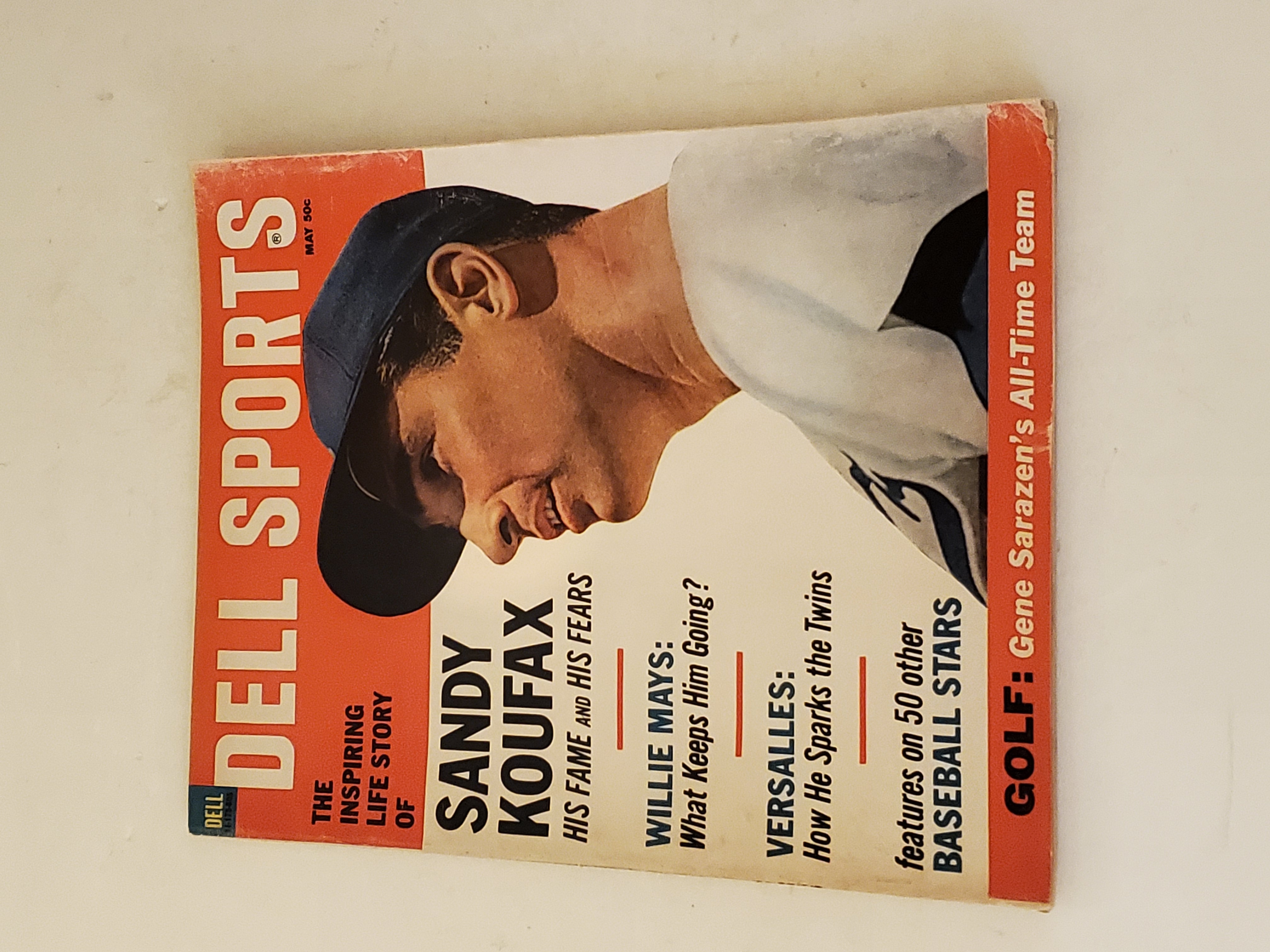 May 1966 Dell Sports Magazine: Sandy Koufax - Willie Mays - Frank Robinson  by Paul Dirkin, editor: (1966) Magazine / Periodical