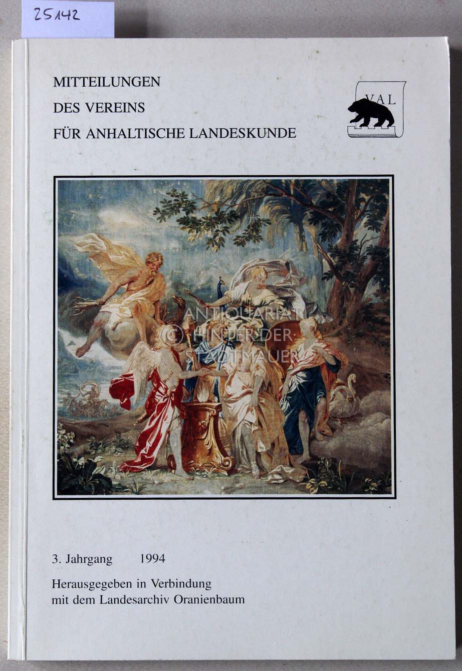 Mitteilungen des Vereins für anhaltische Landeskunde. 3. Jahrgang 1994.