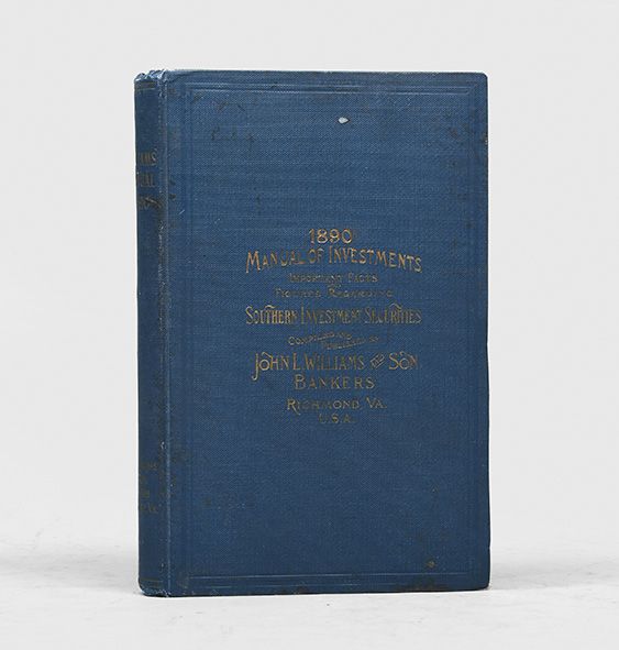 188990. A Manual of Investments. Important Facts & Figures Regarding