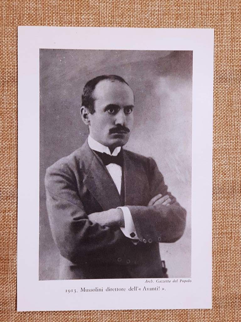Il Duce Benito Mussolini nel 1913 Direttore dell'Avanti! Gazzetta