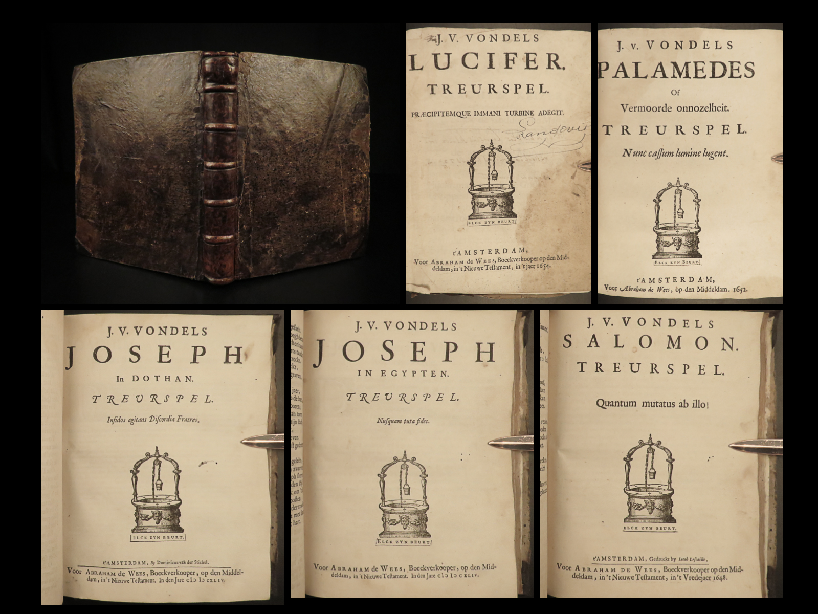 J.v. Vondels [Works; Tragedies] … Treurspelen: Lucifer. Palamedes