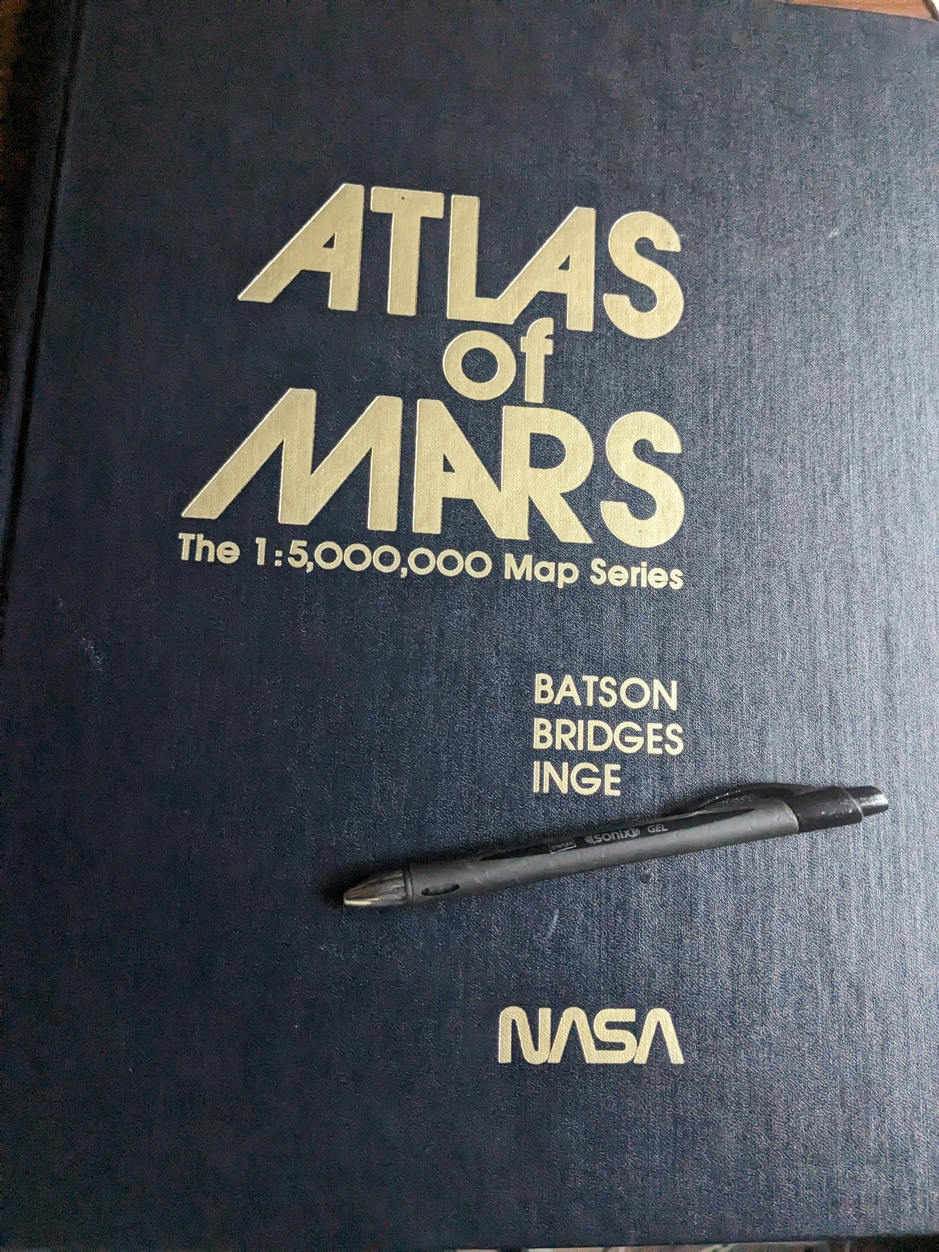 Atlas of Mars: 1:5,000,000 Map Series Batson, Bridges & Inge [Near Fine] [Hardcover]