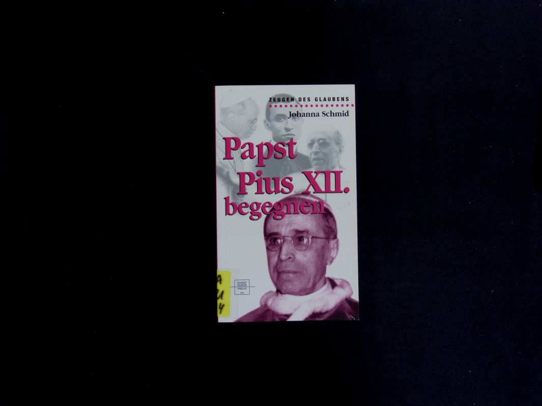 Papst Pius XII. begegnen. - Schmid, Johanna