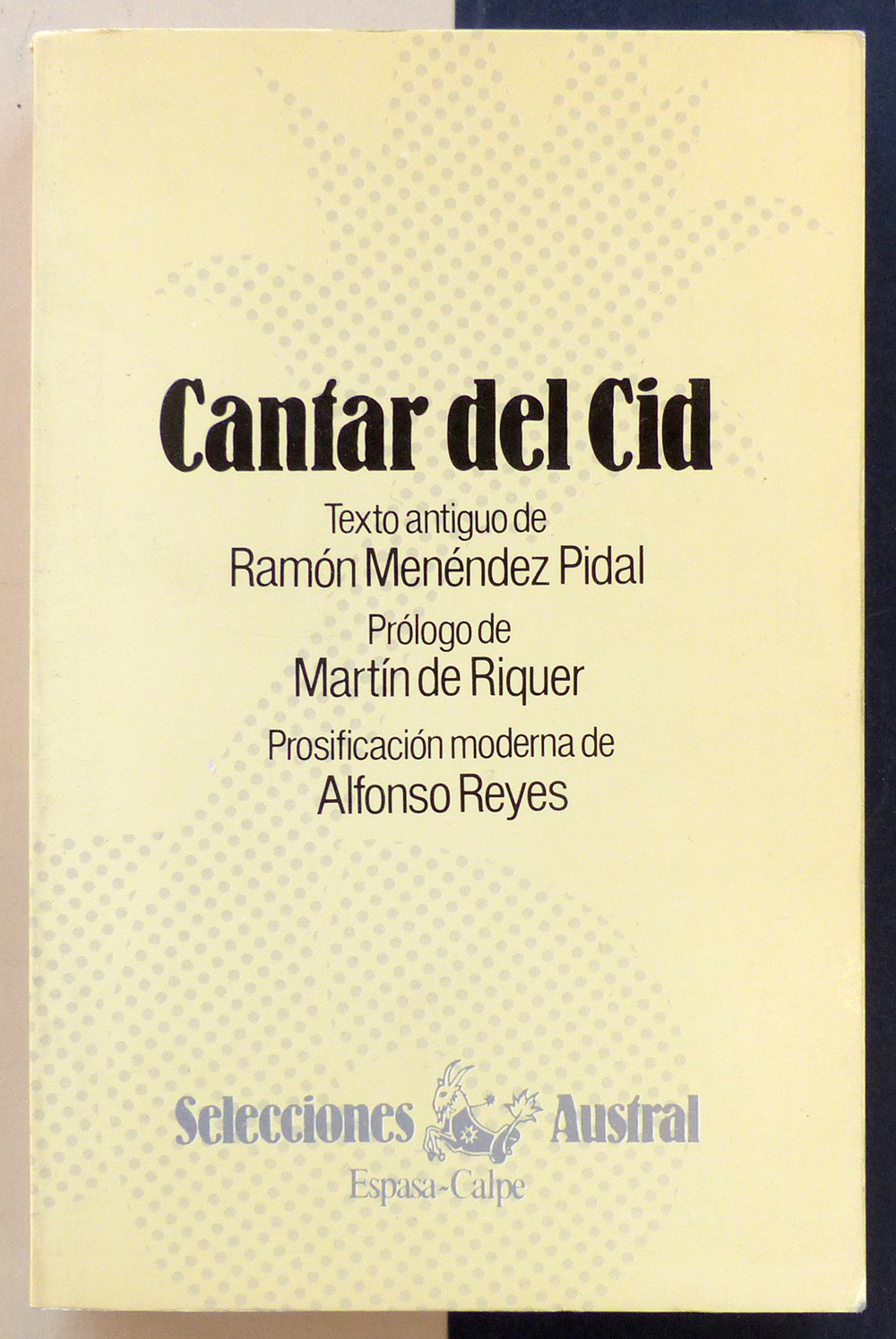 Cantar del Cid. Texto antiguo de Ramón Menéndez Pidal - Anónimo