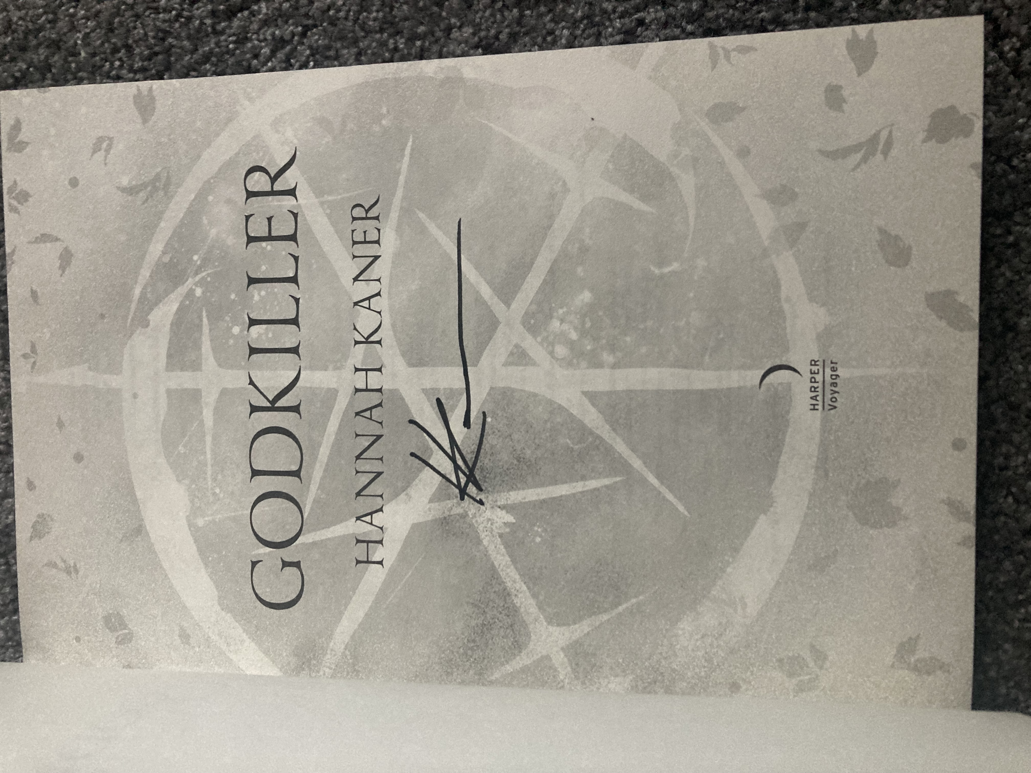 Godkiller (Signed First Edition with sprayed edges) by Kaner, Hannah: New  Hardcover (2023) 1st Edition, Signed by Author(s)