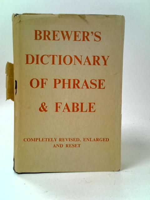 Brewer's Dictionary of Phrase and Fable Brewer [Good] [Hardcover]