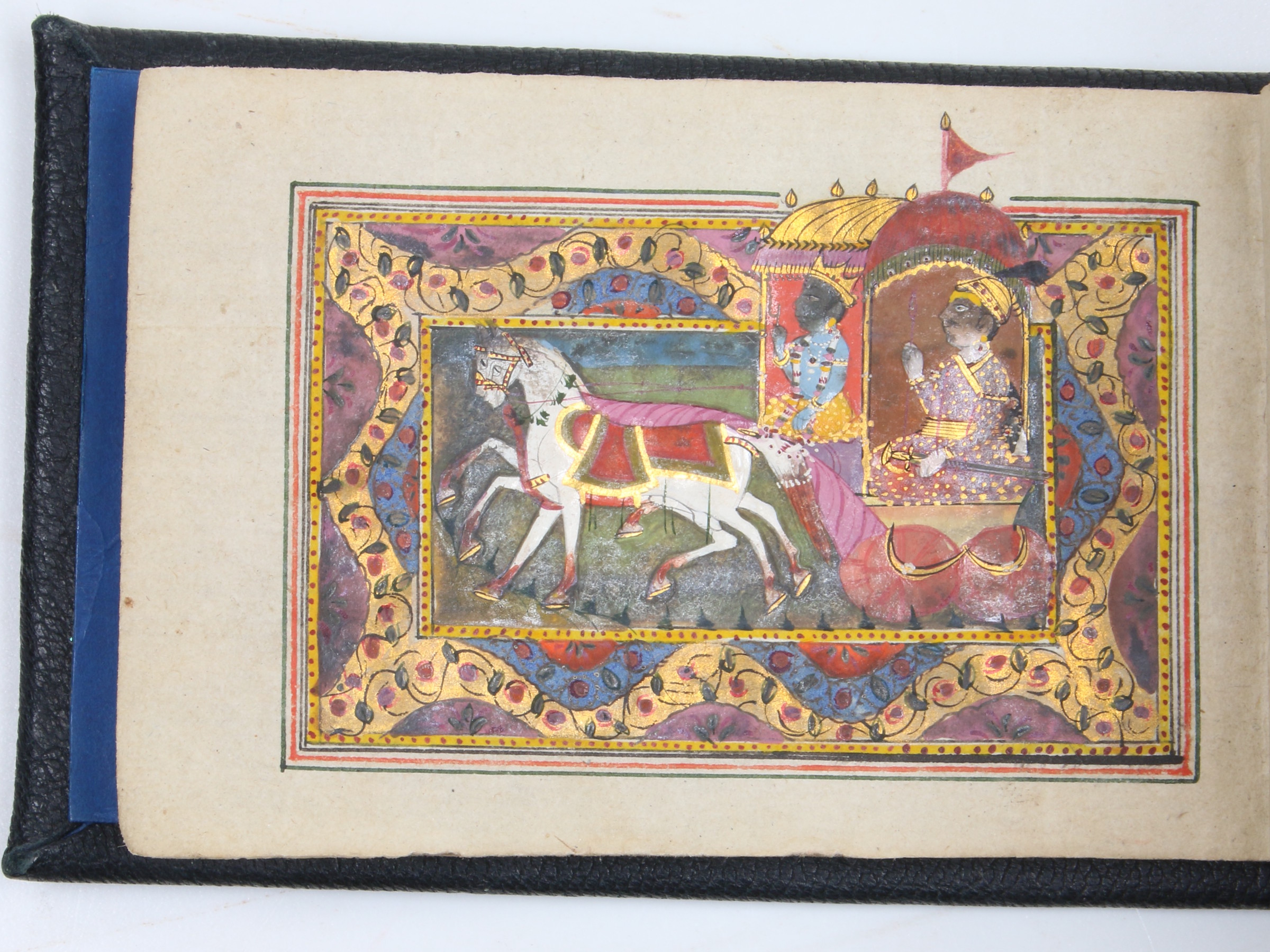 Miniature Bhagavad-Gita manuscript. by [Bhagavad-Gita].: Manuscript ...