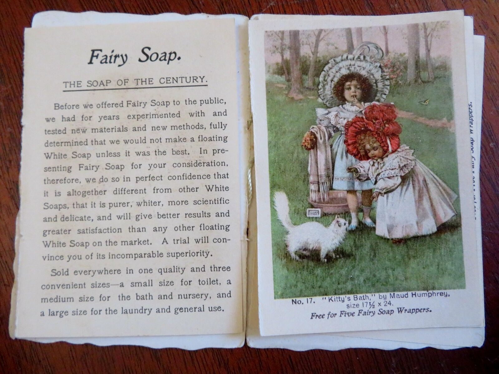 Fairy Art Book N.K. Fairbank Co. Promo List 1899 illustrated art