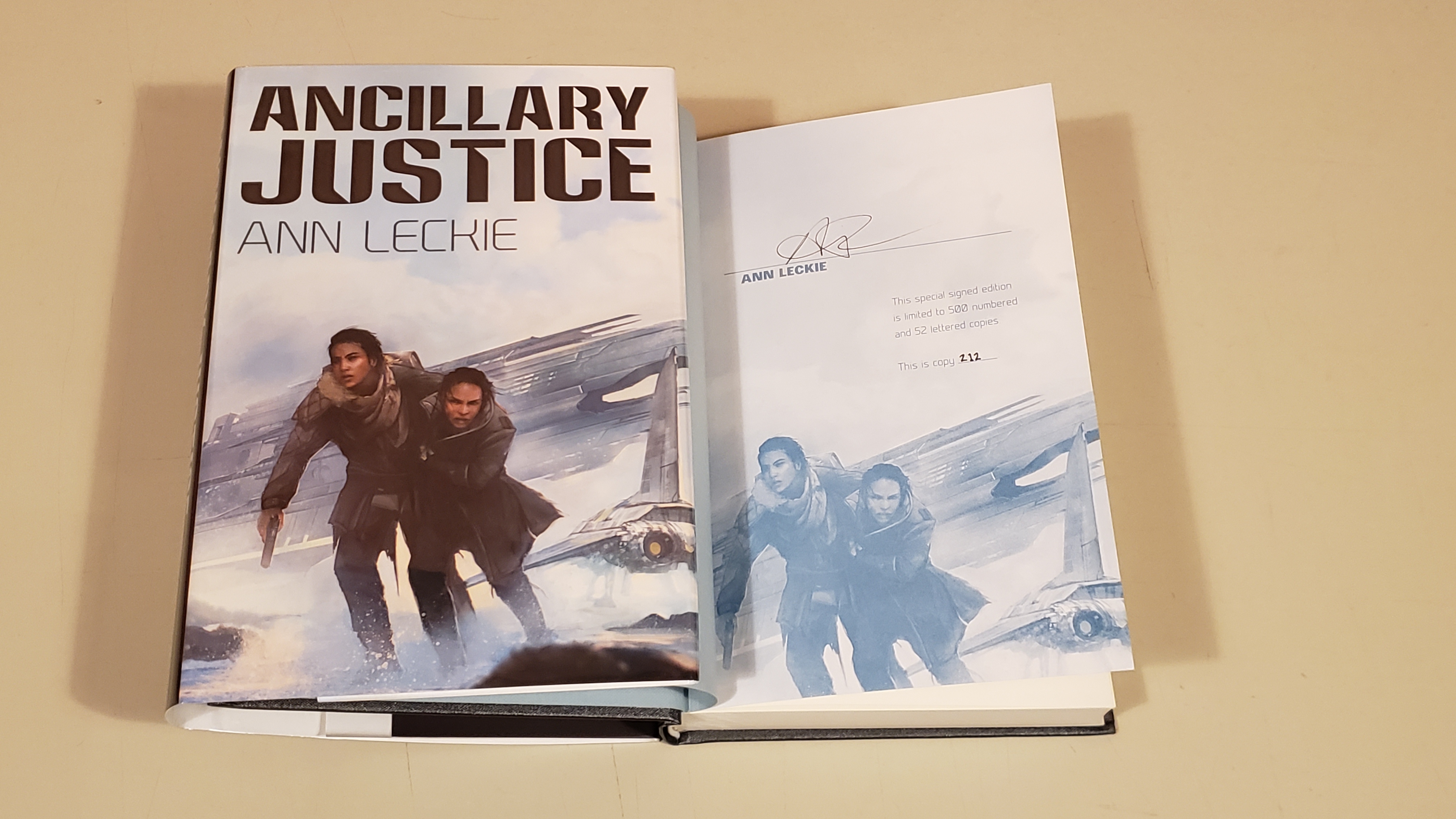 Ancillary Justice: Signed by Leckie, Ann: Fine Hardcover (2015) 1ST.,  Signed by Author(s)