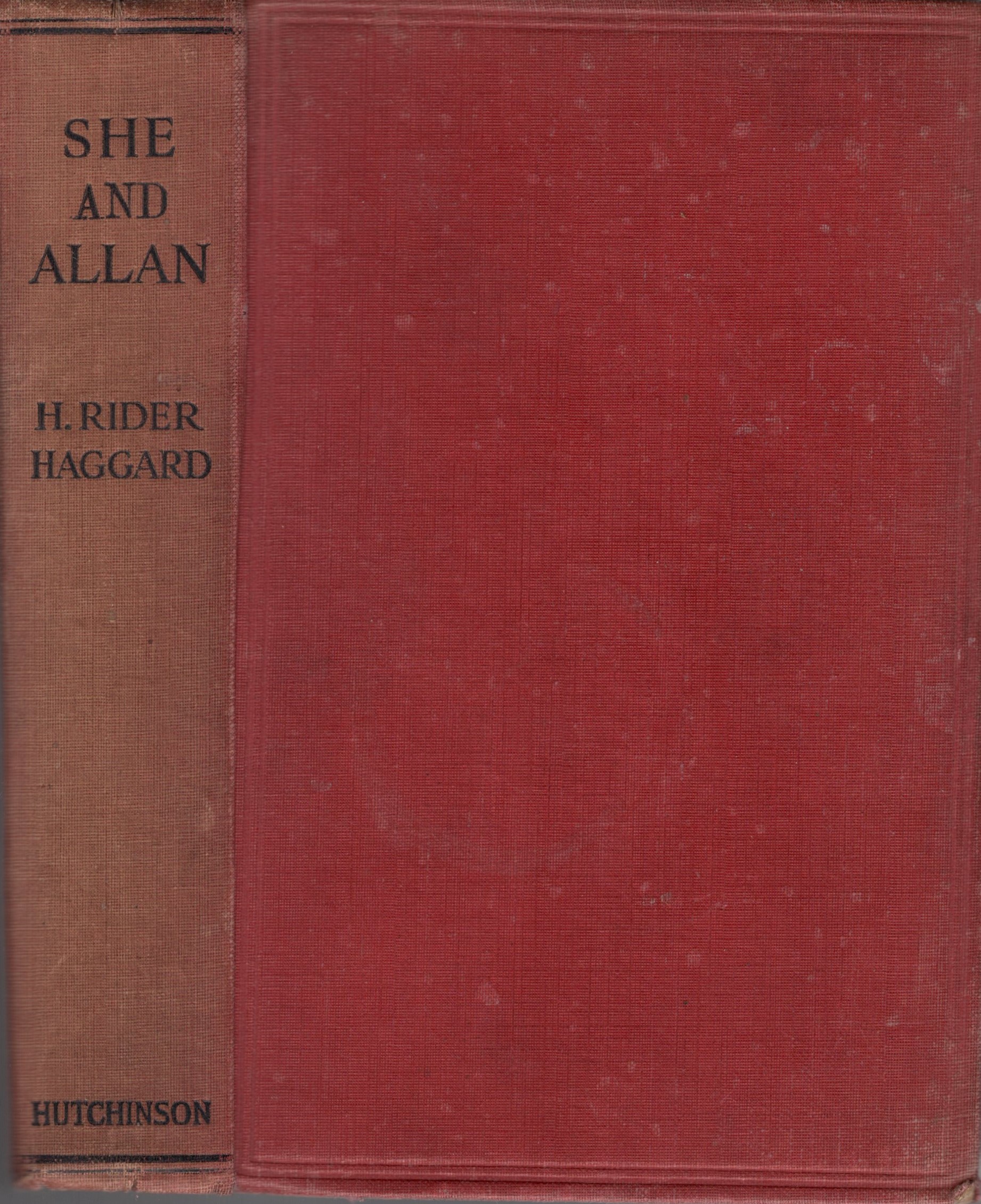 She and Allan - HAGGARD H RIDER