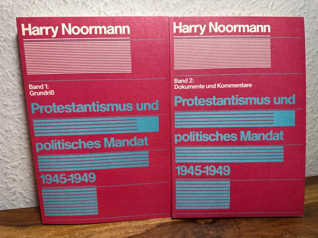 Protestantismus und politisches Mandat 1945-1949. Band 1 : Grundriß, Band 2 : Dokumente und Kommentare. 2 Bände. - Noormann, Harry