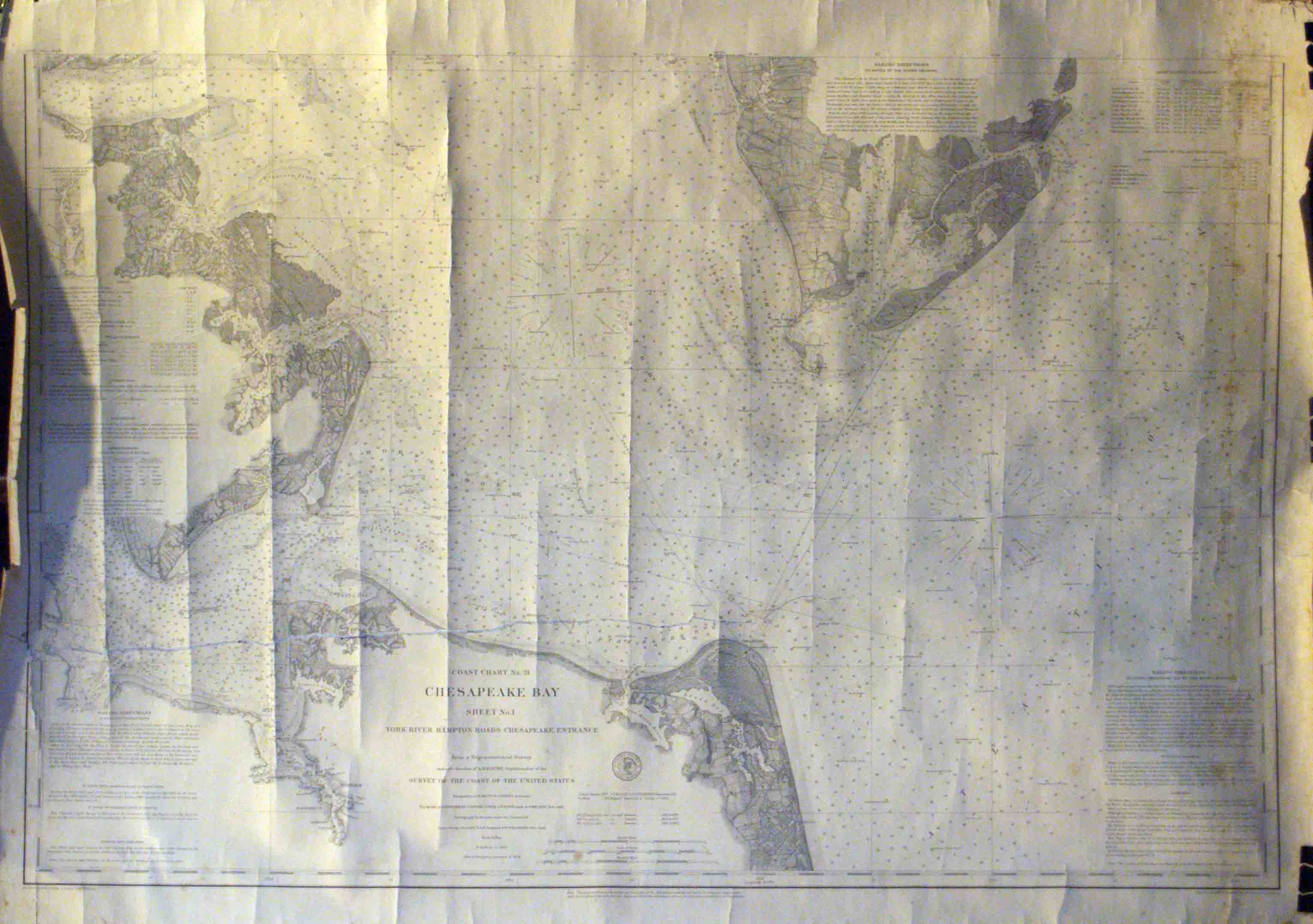 Coast Chart No. 31. Chesapeake Bay Sheet No. 1. York River, Hampton